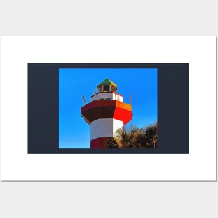 Hilton Head Harbour Towne Lighthouse Posters and Art